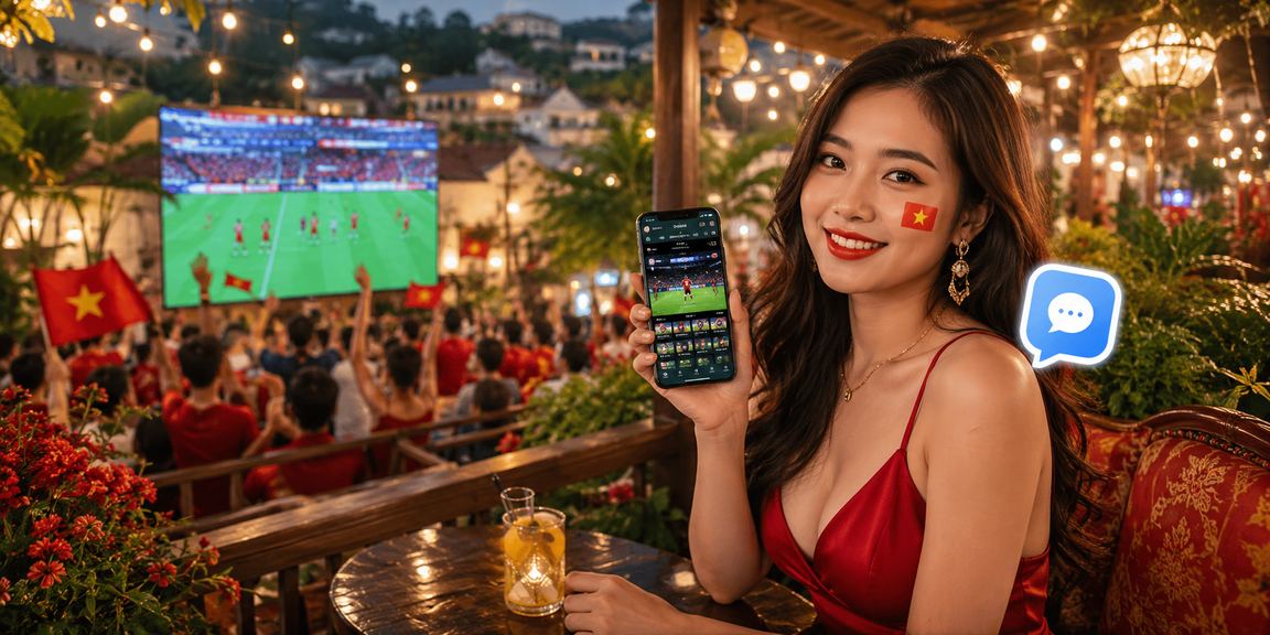 Người dùng chơi casino trên điện thoại tại quán cà phê Đà Lạt