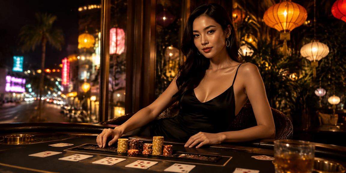 Bàn Baccarat sang trọng tại sòng casino cao cấp Thành phố Hồ Chí Minh