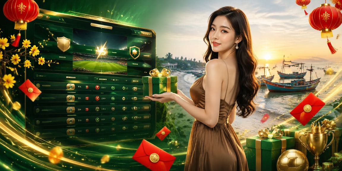 Phong bì đỏ thưởng may mắn bên ly cà phê tại Mũi Né