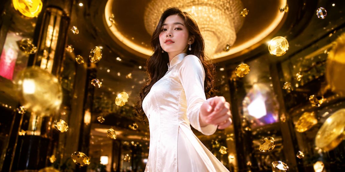 Không gian giải trí casino phong cách Sapa với áo dài Việt Nam