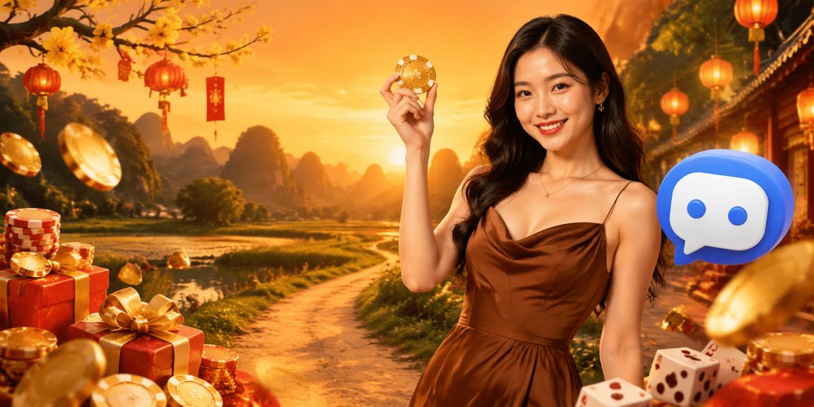 Không gian casino trực tuyến sôi động về đêm tại Việt Nam